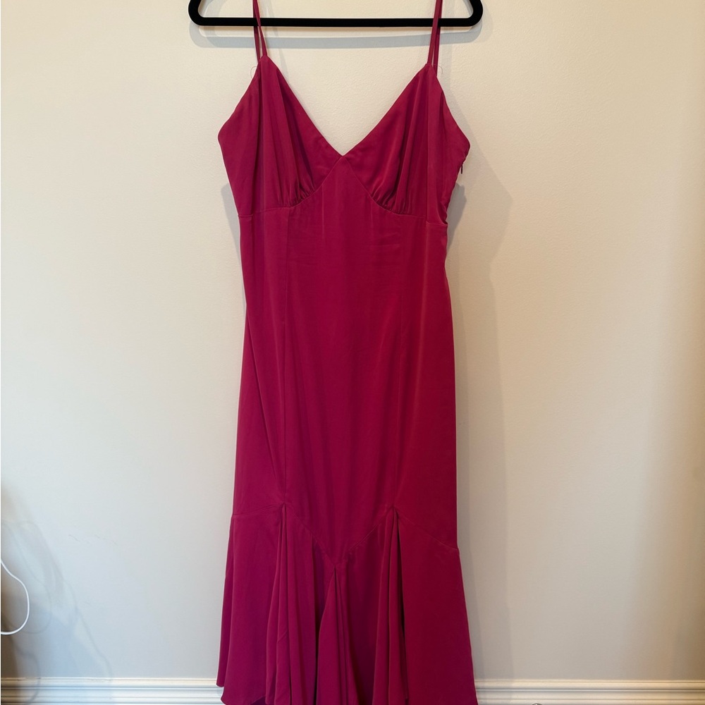 Abercrombie Elegant Pink Spaghetti Strap Dress